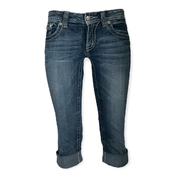 Miss Me Pants - Miss Me Cuffed Capri Size 27 JW5756P3